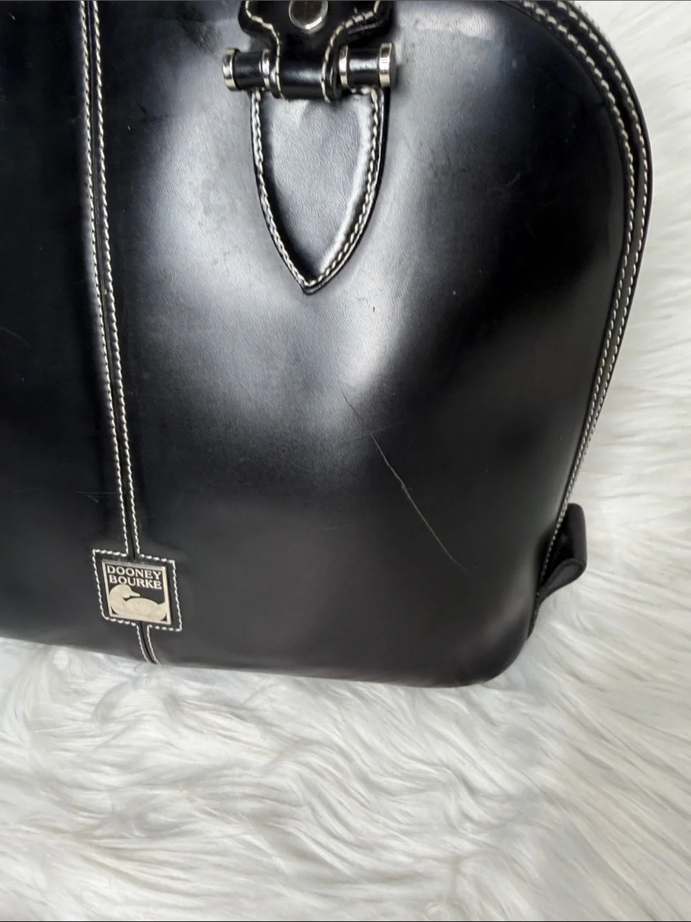 vintage Dooney & Bourke Toiny domed satchel handbag - Picture 2 of 10